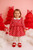Little A Girls Red Checked Dress with Frill & Peter Pan Style Collar - KYLIE (LA25407)
