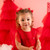 Little A Girls Red Frilled Tulle Dress - KHLOE (LA25408)