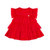 Little A Girls Red Frilled Tulle Dress - KHLOE (LA25408)