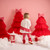 Little A Girls Red Checked Legging Set with White Top with Matching Checked Bow & Frill - KIARA (LA25403)