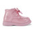 Little A Girls Pink Velcro Boot with Bow on Strap - BOWE (LA25502)