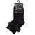 BAY 6 - 43B858 Girls Black Frilly Lace School Sock - 3 Pack