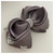 Bow Diva School Hair Bow Glitter Grey