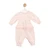 Mintini Girls Pink Dungaree & Top Set with Tulle Ruffled Bib, Collar & Bow Detail. MB6725