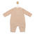Mintini Boys Beige Teddy Long Sleeved Romper with Front Pocket. MB6619