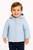 Mintini Boys Blue Quilted Coat with Fleece Lined Inner & Hood. MB6503