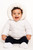 Mintini Boys White Padded Coat with Fleece Lined Inner & Fur Lined Hood. MB6508
