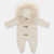 Martin Aranda 028-12275 Knitted Faux Fur Hooded Pram Suit - Beige