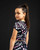 ADee Bonini BNA311 Girls Black Printed Short Sleeved Sports Top - DREAM