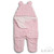 Soft Touch SW118 Baby Girls Pink Bubble Sherpa Swaddle Wrap with Bear Ears