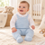 Nursery Time Knitted Star Stitch Baby Boys 2 pcs Dungaree Set - 1189