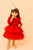 Caramelo Girls Red Tulle Twofer Sparkle Dress with Matching Hair Bow 0321244