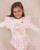 Caramelo Girls Pink/Ivory Tulle Legging Set with Diamante & Pearl Crown, Wand & Bow Design 3498108