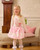 Caramelo Girls Pink/Ivory Skirt Set with Diamante & Pearl Castle & Carriage Design 3453113