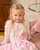 Caramelo Girls Pink/Ivory Skirt Set with Diamante & Pearl Castle & Carriage Design 3453113