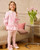 Caramelo Girls Pink Sweater & Legging Set with Diamante & Pearl Castle & Carriage Design 3498112