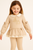 Caramelo Girls Mink Sweater & Legging Set with Diamante & Pearl Castle & Carriage Design 3498112