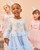Caramelo Girls Sky/Ivory Tulle Dress with Diamante & Pearl Snow Globe Design 3421103