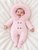 Martin Aranda 028-10275 Knitted Faux Fur Hooded Pram Suit - Pink