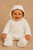 Amore 0008 Baby Girls White Quilted Pramsuit