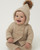 Sardon 025VE-320 Taupe Baby Knitted Hooded Jacket
