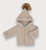 Sardon 025VE-320 Taupe Baby Knitted Hooded Jacket