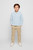 BOSS BOYS PALE BLUE LONG SLEEVE POLO J52330