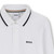 BOSS BOYS WHITE LONG SLEEVE POLO J52330