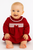 Amore AM0007 Girls Red Smock Dress and Pant Set