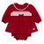Amore AM0007 Girls Red Smock Dress and Pant Set