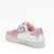 LELLI KELLY LIVIA GLITTER HEART WITH DIAMANTE VELCRO TRAINER LKAA5230 - SILVER/PINK