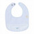 BABY GI BLUE COTTON 'LITTLE ROYALS' BIB WITH CROWN RY25