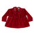 BABY GI GIRLS RED VELOUR 'PRANCER' 2 PIECE SET WITH BOW DETAIL PR55G