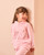 Caramelo Girls Pink Velour Tracksuit with Bow Front 342296