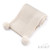 Soft Touch ABP712-BCOF Elegance Ribbed Wrap/Blanket with Pom Poms - Beige