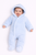 Soft Touch AL110-B Blue all-in-one Waffle Pram Suit One Size