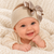 Nursery Time Beige Baby Headband with Satin Bow BW-0503-0626T