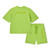 Mitch & Son Boys Green Drop Shoulder Short Set - Rory (MS26307)