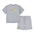 Mitch & Son Boys Grey Soft Feel Short Set with Large Graphic Front - Ray (MS26306)