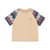 Mitch & Son Boys Beige T-Shirt with Chevron Print Sleeves & Matching Chevron Shorts - Paxton (MS26207)