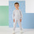 Mitch & Son Boys Grey Tracksuit with White Raised Rubber Logo - Owen (MS26104)