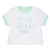 Mitch & Son Mini Boys White T-shirt with Mint Trim & Matching Mint Shorts - Nico (MS26004)
