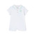 Mitch & Son Mini Boys White Polo Romper with Mint Trim on Collar & Logo - Nash (MS26005)