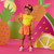 ADEE Girls Yellow Top with Coloured Zig Zag Frill Sleeves & Matching Zig Zag Skort - Tiffany (S263526)