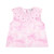 ADEE Girls Pink Bow Print Poplin Short Set with Broderie Anglaise Detail - Ruby (S261503)