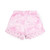 ADEE Girls Pink Bow Print Poplin Short Set with Broderie Anglaise Detail - Ruby (S261503)