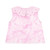 ADEE Girls Pink Bow Print Poplin Short Set with Broderie Anglaise Detail - Ruby (S261503)