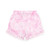 ADEE Girls Pink Bow Print Poplin Short Set with Broderie Anglaise Detail - Ruby (S261503)