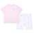 ADEE Girls Pink Cycling Short Set with Bow Print - Rebecca (S261504)