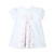 ADEE Girls White Legging Set with Pink Handbag and Bow Detail & Back Insert - Rita (S261507)